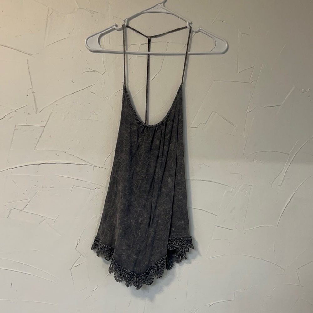 Nu Label- women’s medium tank top- blue/grey